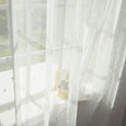 Sheer Embroidered Triangle Curtains