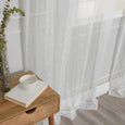 Sheer Embroidered Triangle Curtains