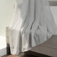 Faux Linen Romantic Tie Top Curtains