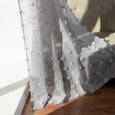 Sheer Textured Dot Curtains