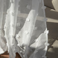 Sheer Textured Dot Curtains