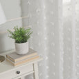 Sheer Textured Dot Curtains