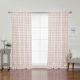 Nordic Watercolor Check Curtains