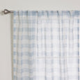 Sheer Watercolor Plaid Curtains
