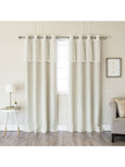 uMIXm Sheer Dot Valance & Blackout Curtains