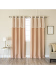 uMIXm Sheer Dot Valance & Blackout Curtains
