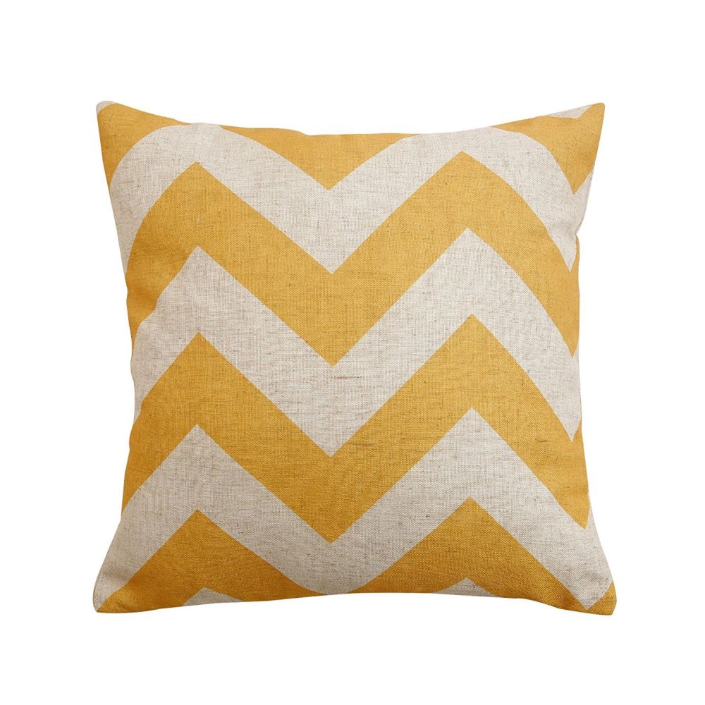 Linen Blend Chevron Pillow Cover
