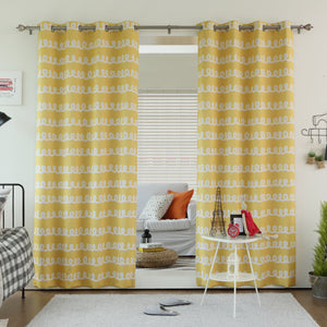 Doodle Room Darkening Curtains