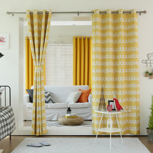 Doodle Room Darkening Curtains