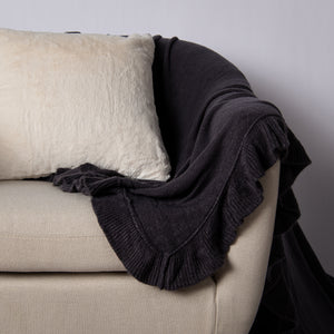 Ruffle Border Throw