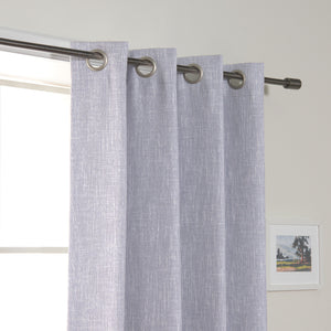Linen-Look Grommet Blackout Curtains