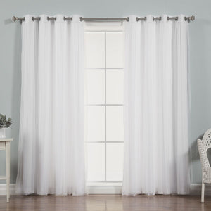 uMIXm Tulle & Nordic White Curtains