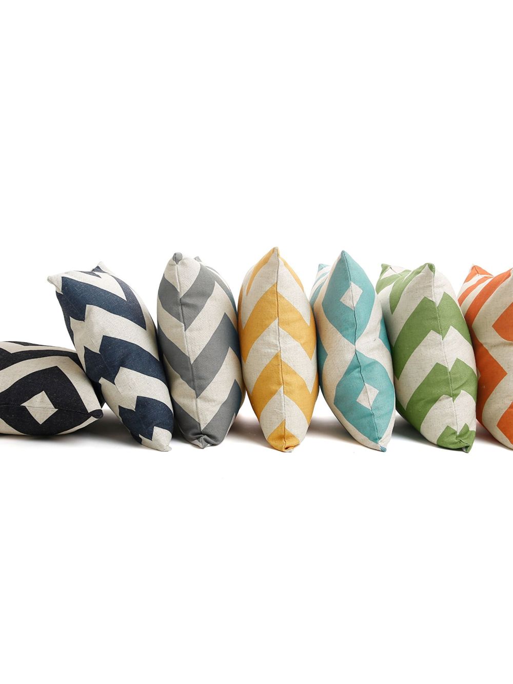 Linen Blend Chevron Pillow Cover