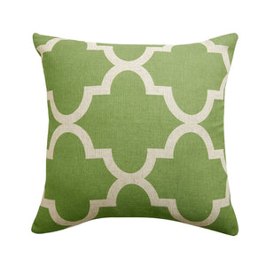 Linen Blend Moroccan Pillow Cover