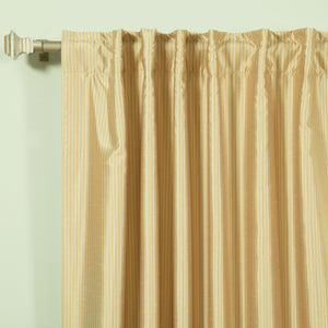 Faux Silk Candy Stripe Blackout Curtains
