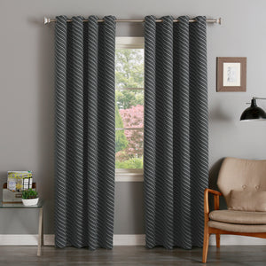 Diagonal Stripe Curtains