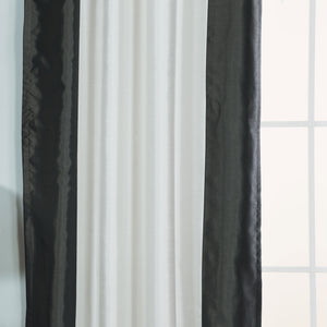 Faux Silk Border Blackout Curtain