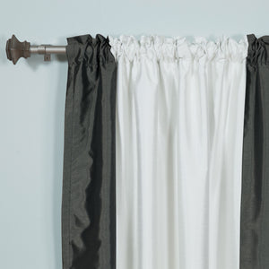 Faux Silk Border Blackout Curtain