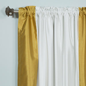 Faux Silk Border Blackout Curtain