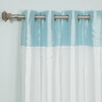 Faux Silk Top Border Blackout Curtain