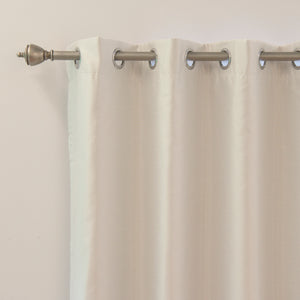 Faux Silk Watercolor Floral Blackout Curtains