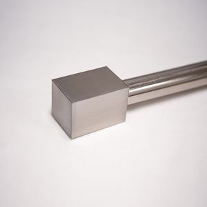 Cuboid Finial Metal Curtain Rod