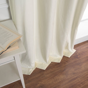 Solid Cotton Blackout Curtains
