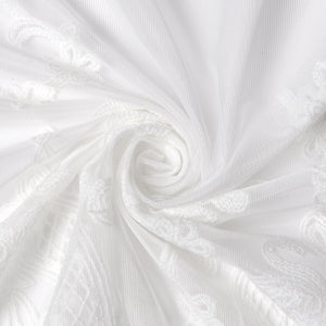 Sheer Damask Grommet Curtains