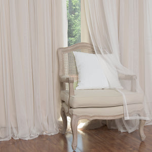 Floral Lace Overlay Blackout Curtains