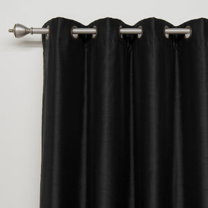 Faux Silk Grommet Blackout Curtains