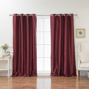 Faux Silk Grommet Blackout Curtains
