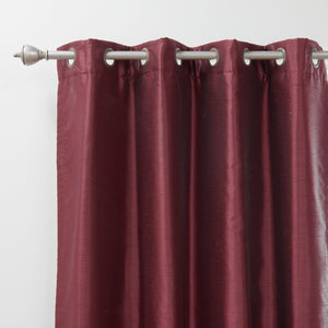 Faux Silk Grommet Blackout Curtains