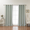 Faux Silk Grommet Blackout Curtains