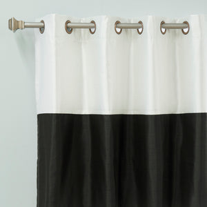 Faux Silk Striped Blackout Curtains