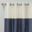 Faux Silk Striped Blackout Curtains