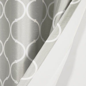 Faux Silk Quatrefoil Blackout Curtain