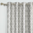 Faux Silk Quatrefoil Blackout Curtain