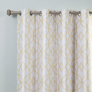 Faux Silk Trellis Curtains