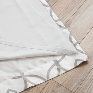 Faux Silk Trellis Curtains