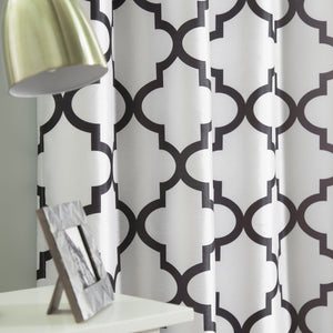 Faux Silk Reverse Moroccan Blackout Curtain