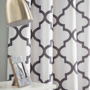 Faux Silk Reverse Moroccan Blackout Curtain
