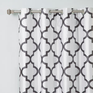Faux Silk Reverse Moroccan Blackout Curtain