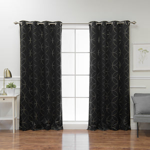 Circle Foil Blackout Curtains