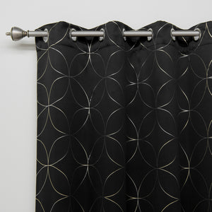Circle Foil Blackout Curtains