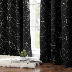 Circle Foil Blackout Curtains