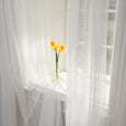Tulle Lace with Attached Valance Curtains