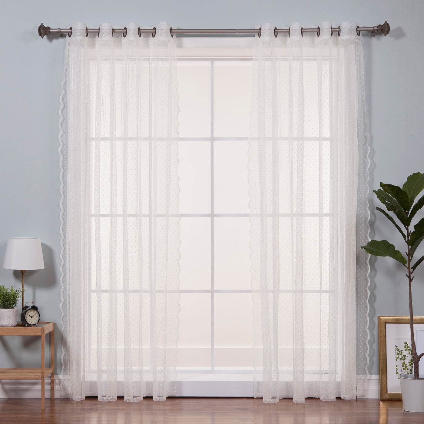 Sheer Dot Lace Curtains
