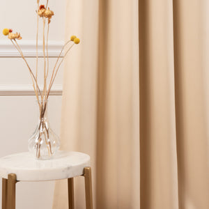 SolbloQ Solid Silver Grommet Blackout Curtains