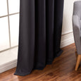 SolbloQ Solid Silver Grommet Blackout Curtains
