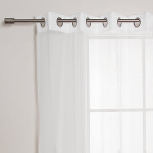 Sheer Trellis Grommet Curtains